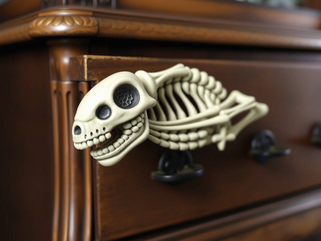 3d printer file for skeletal drawer pull